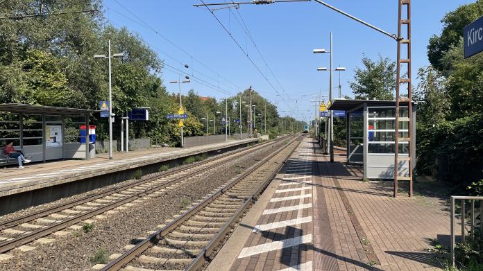 Das Foto zeigt den Bahnhof Kirchhorsten.